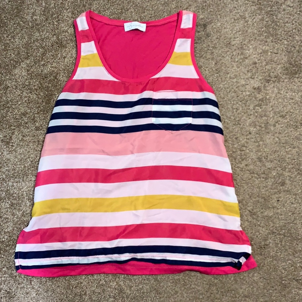 Pink/colorful tank top In 3 Maglierie medium
